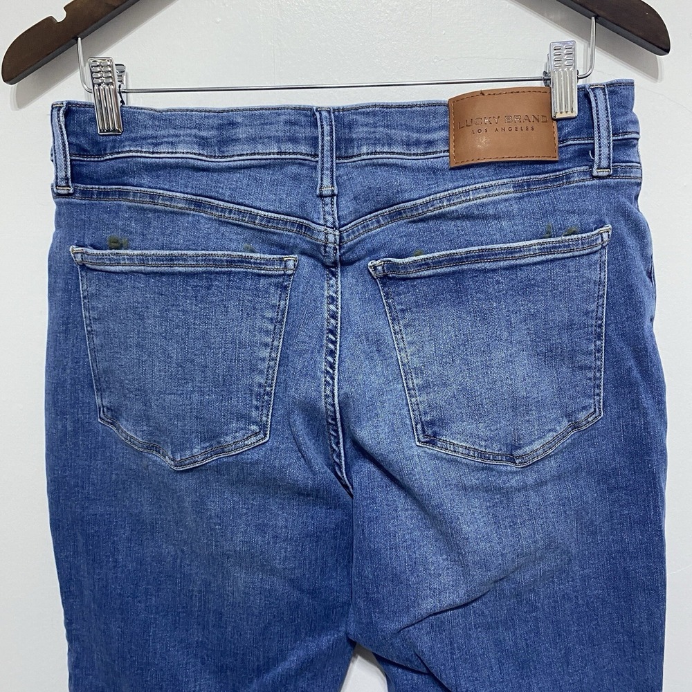 Lucky Brand Jeans Womens 12 31 Medium Wash Mid Rise Ava Crop Stretch Ankle - Picture 4 of 9